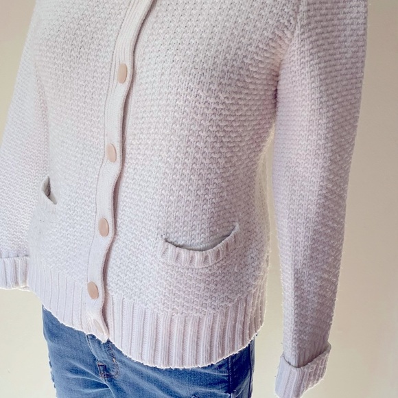 💕💕 Vintage Talbots Cream / Off-White Thick Sweater Size: Medium petite - Picture 4 of 10